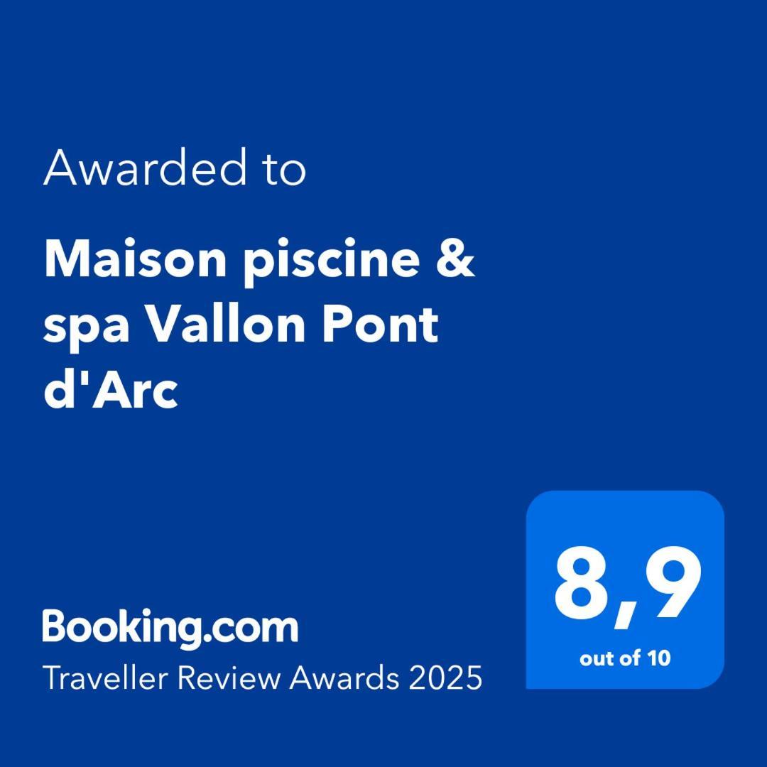 Maison Piscine & Spa Vallon Pont D'Arc Luaran gambar